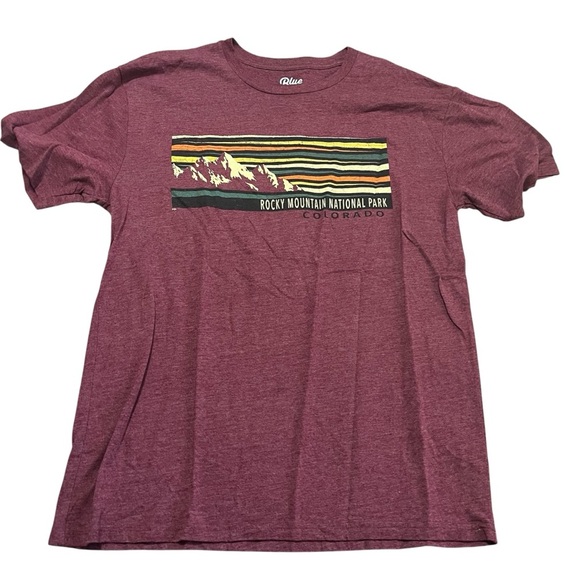 Blue 84 Other - Rocky Mountain National Park Colorado Souvenir Tee Size Large Travel Outdoors
